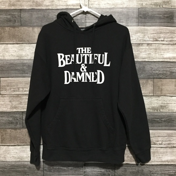 G Eazy The Beautiful And Damned Album Hoodie Men’s M Black White Pullover - Picture 3 of 7